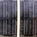 Плита с фамилиями на захоронении в Панской Глазуновского района Орловской области.